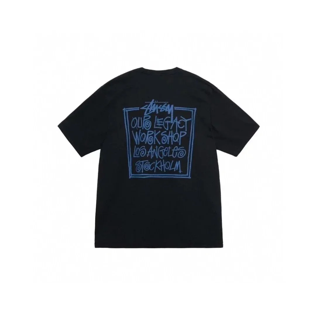 Stussy Stussy Our Legacy Workshop Black T-Shirt Black - 1