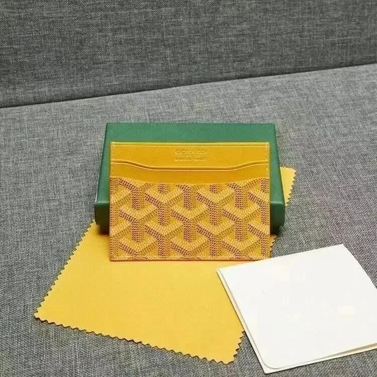 Goyard Goyard Goyardine Card Holder Yellow Yellow - 1