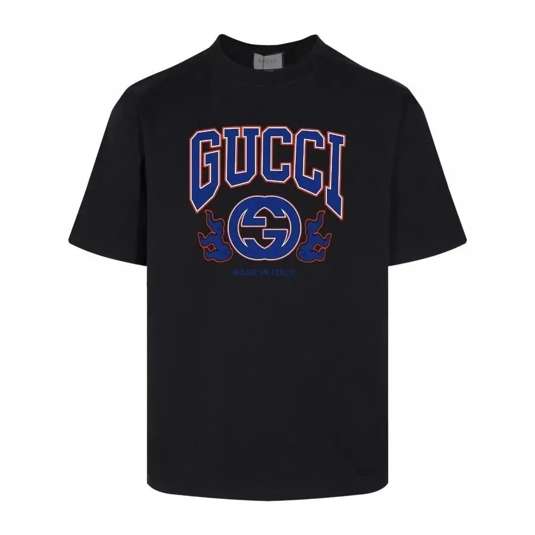 Gucci Gucci Black 'GUCCI' Logo T-Shirt Black - 1