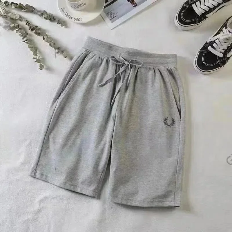Fred Perry Fred Perry Grey Shorts with Laurel Wreath Logo Grey - 1