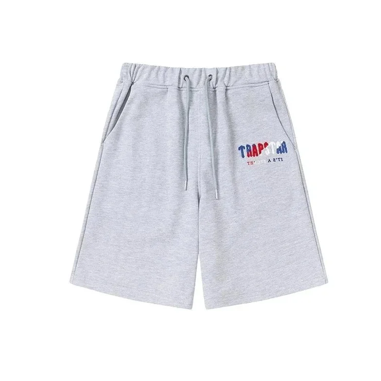 Trapstar Trapstar Shooters Grey Cotton Shorts Grey - 1