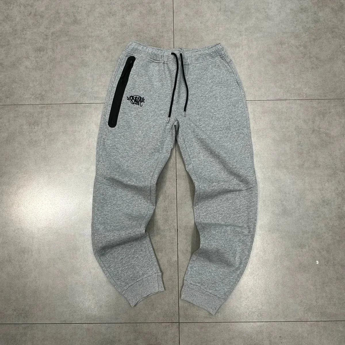 Other Grey Solid Sweatpants with Black Zip Pocket Grey - 1