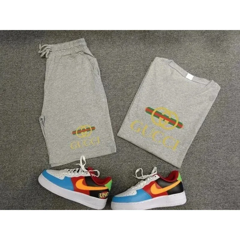 Gucci Gucci Co-ord Set in Grey with Multi-Color Logo Grey - 1