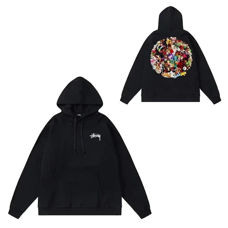 Stussy Stussy Black Basic Logo Hoodie Black - 1