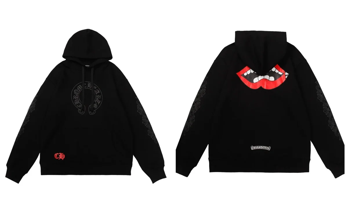 Chrome Hearts Chrome Hearts Black Lips Hoodie Black - 1