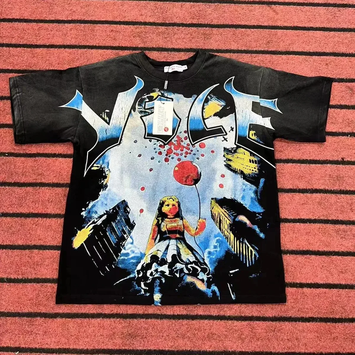 Other Unisex Black 'Vice' Graphic T-Shirt Black - 1