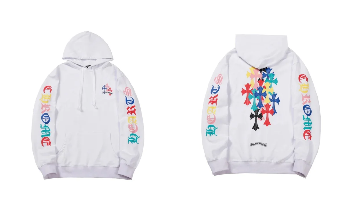 Chrome Hearts Chrome Hearts White Cross Print Hoodie White - 1