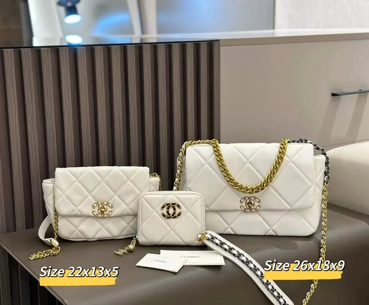 Chanel Chanel Classic Flap White Quilted Leather Bag White