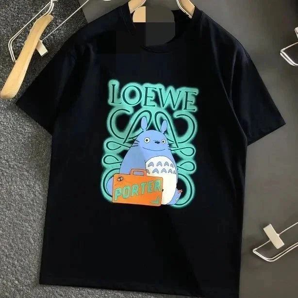 Loewe Loewe Totoro Graphic Black T-Shirt Black - 1