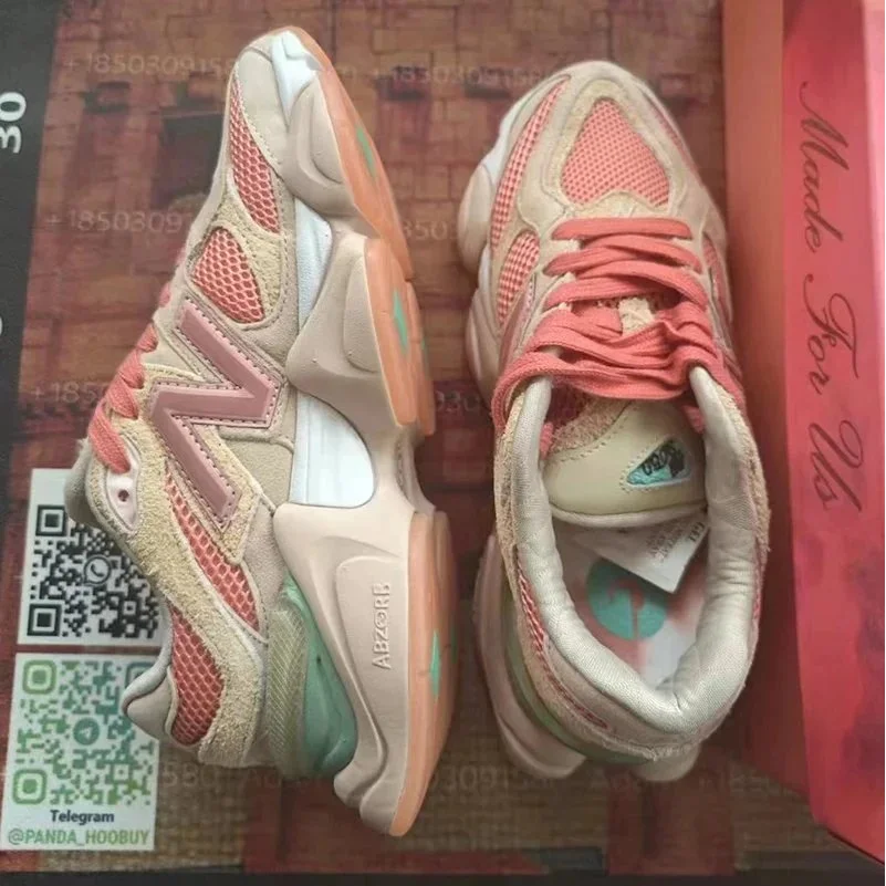 New Balance New Balance 9060 Beige/Pink Sneakers Beige - 1