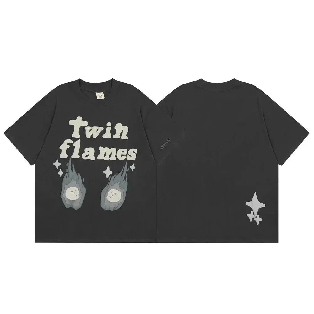 Other Black 'Twin Flames' Graphic T-Shirt Black - 1
