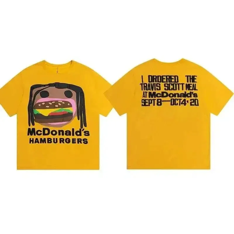 Travis Scott Unisex Yellow 'Travis Scott Meal' T-Shirt Yellow - 1