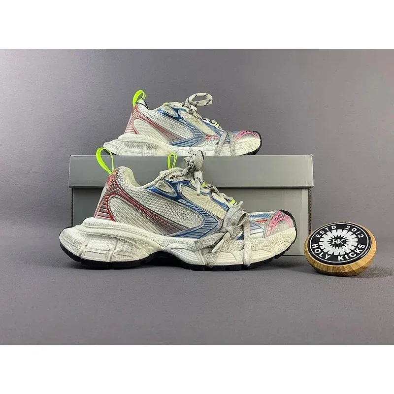Balenciaga Unisex Holy Kicks Sneakers White Multi White - 1