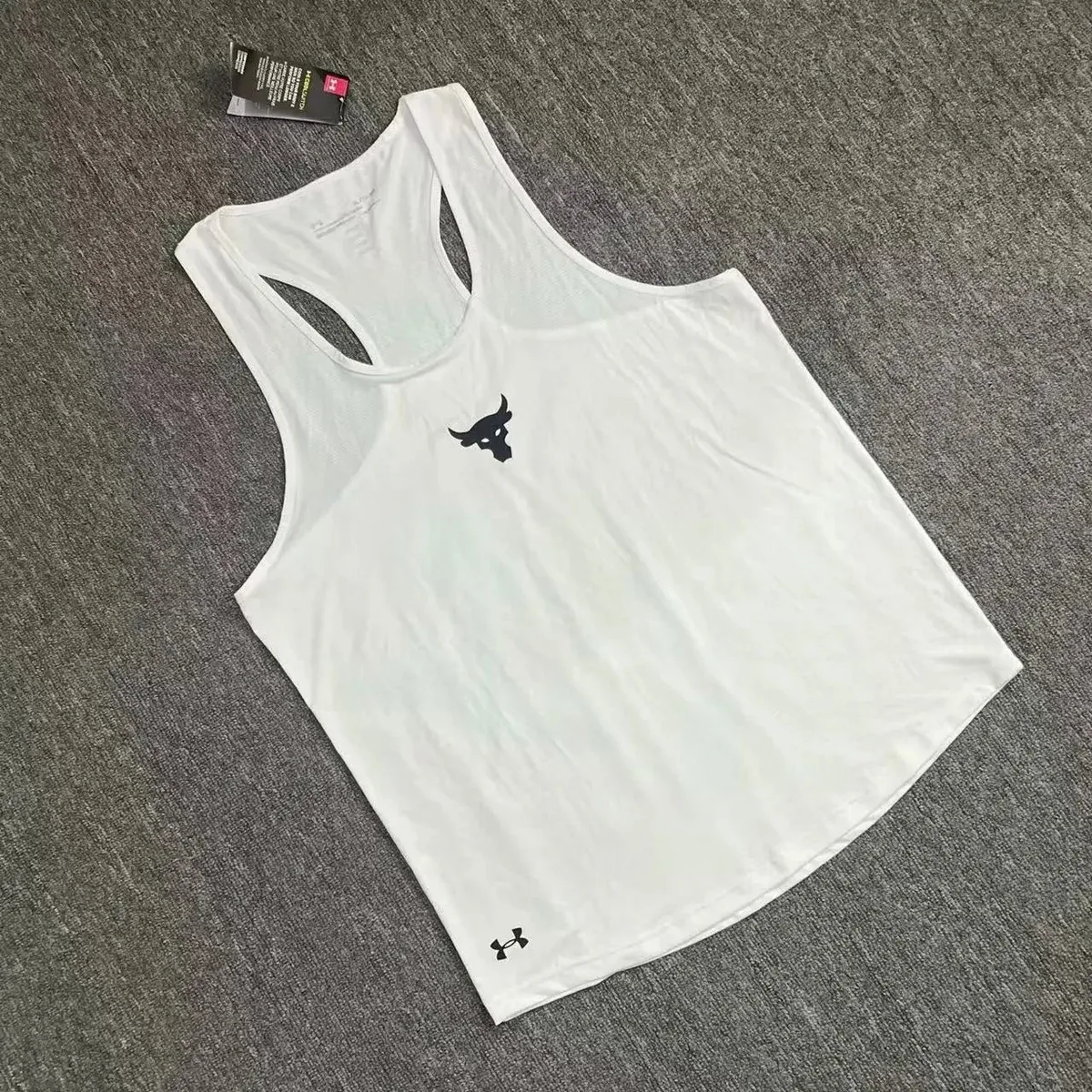 Under Armour Under Armour White Bull Logo Tank Top White - 1