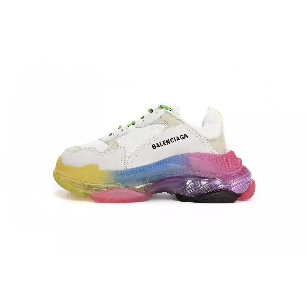 Balenciaga Balenciaga Triple S White Rainbow Sneakers White - 1