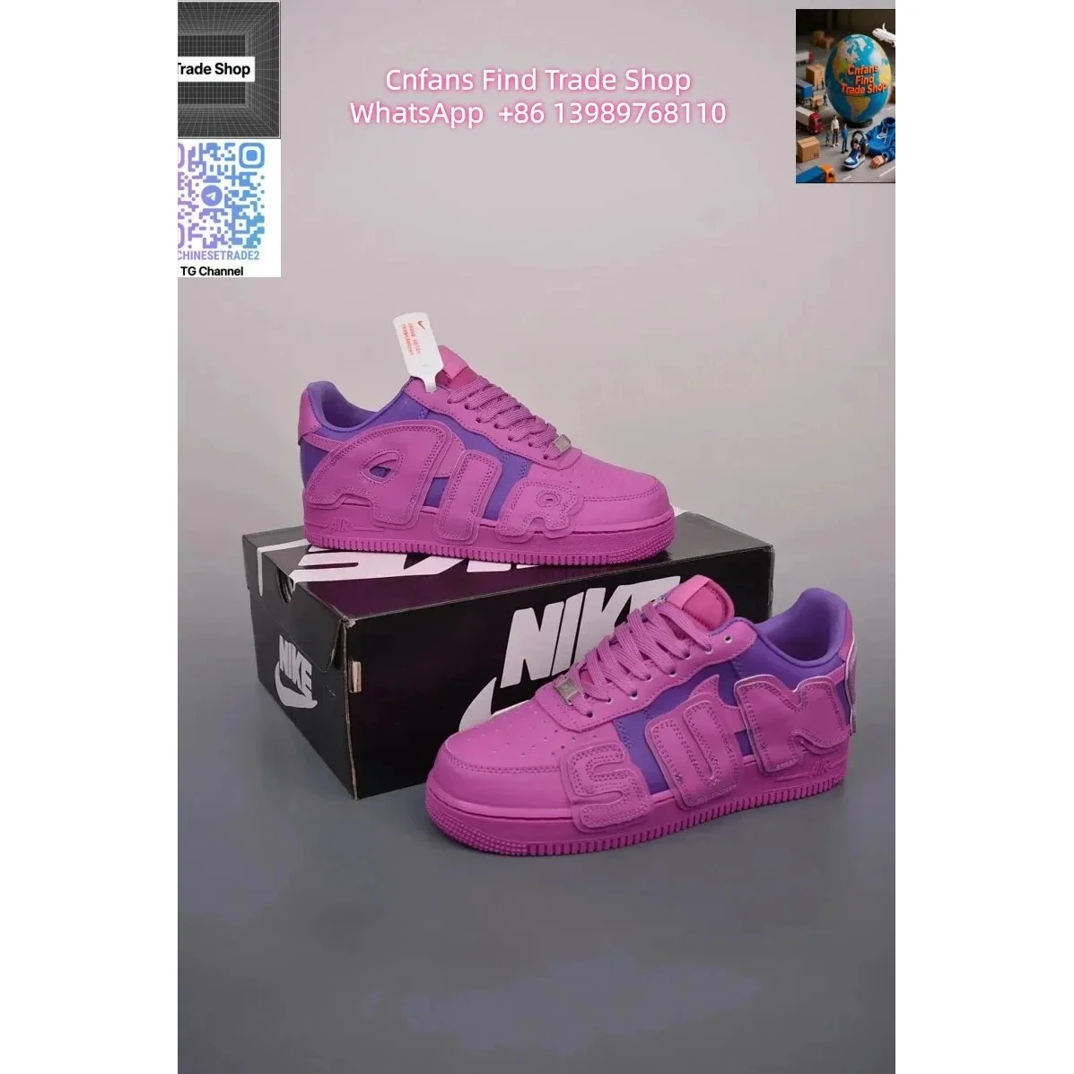 Nike Nike Air Force 1 Triple Pink Sneakers Pink - 1