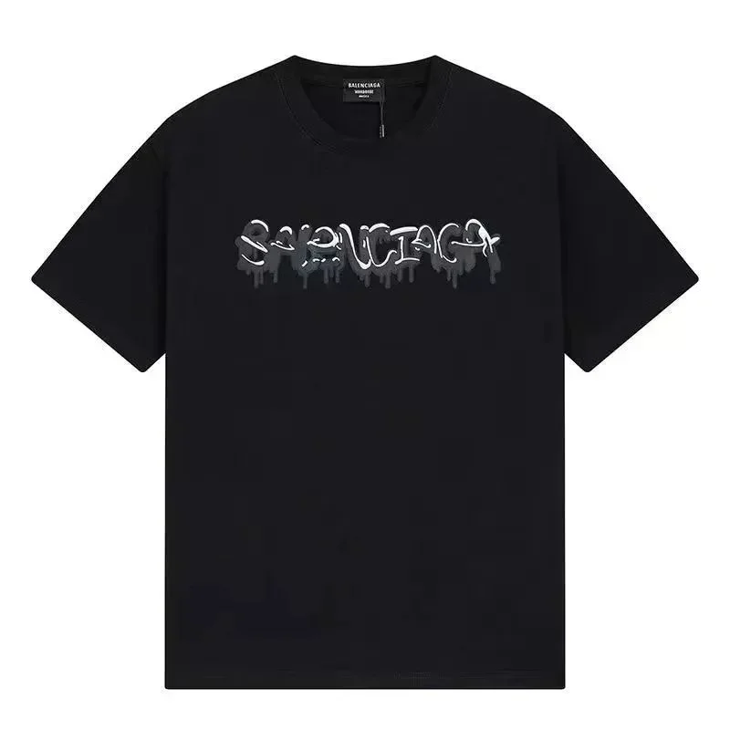 Balenciaga Balenciaga Black Graffiti T-Shirt Black - 1