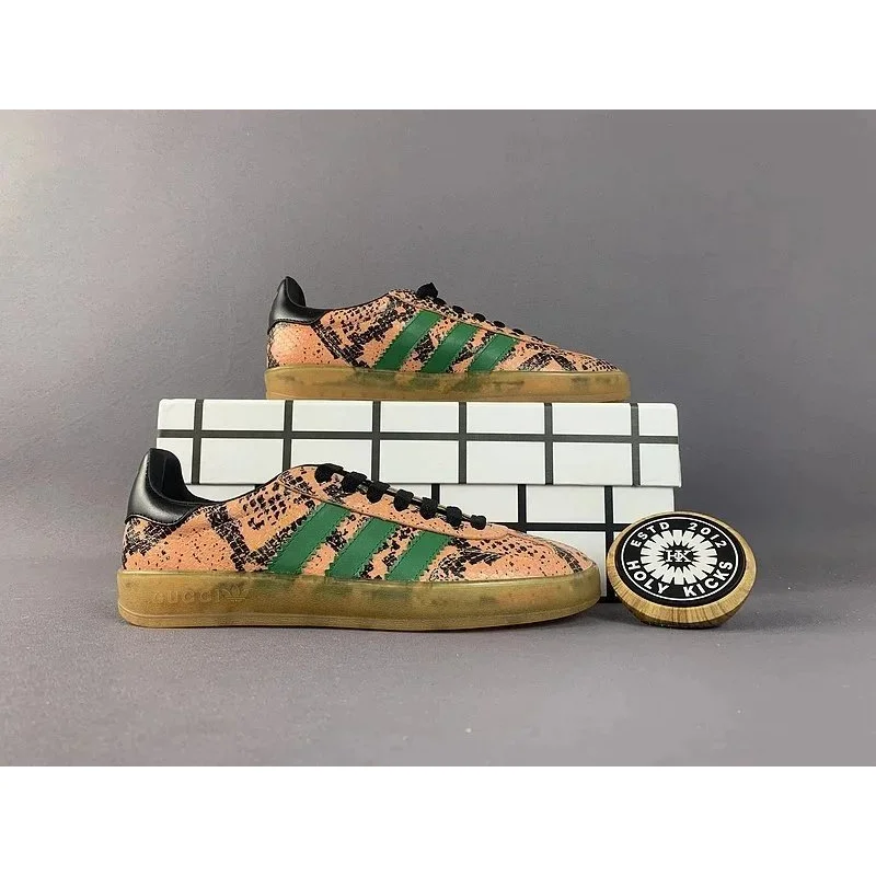 Adidas Adidas Stan Smith Snake Print Green & Orange Sneakers Orange - 1