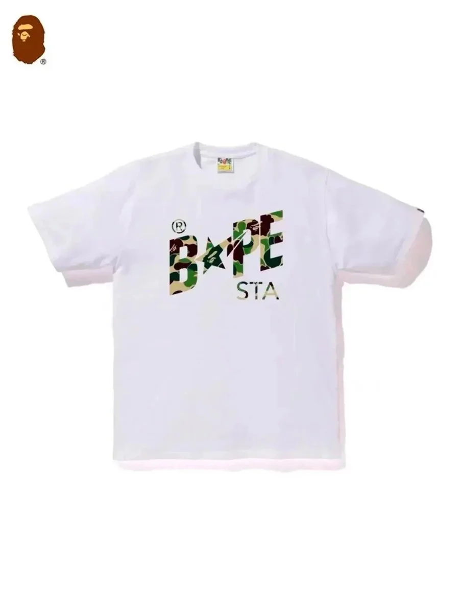 A Bathing Ape A Bathing Ape BAPE STA Camo T-Shirt White White - 1