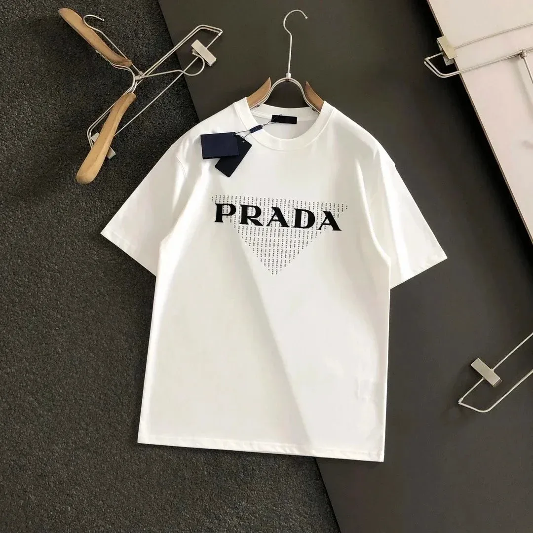 Prada Prada White Logo Print T-Shirt White - 1