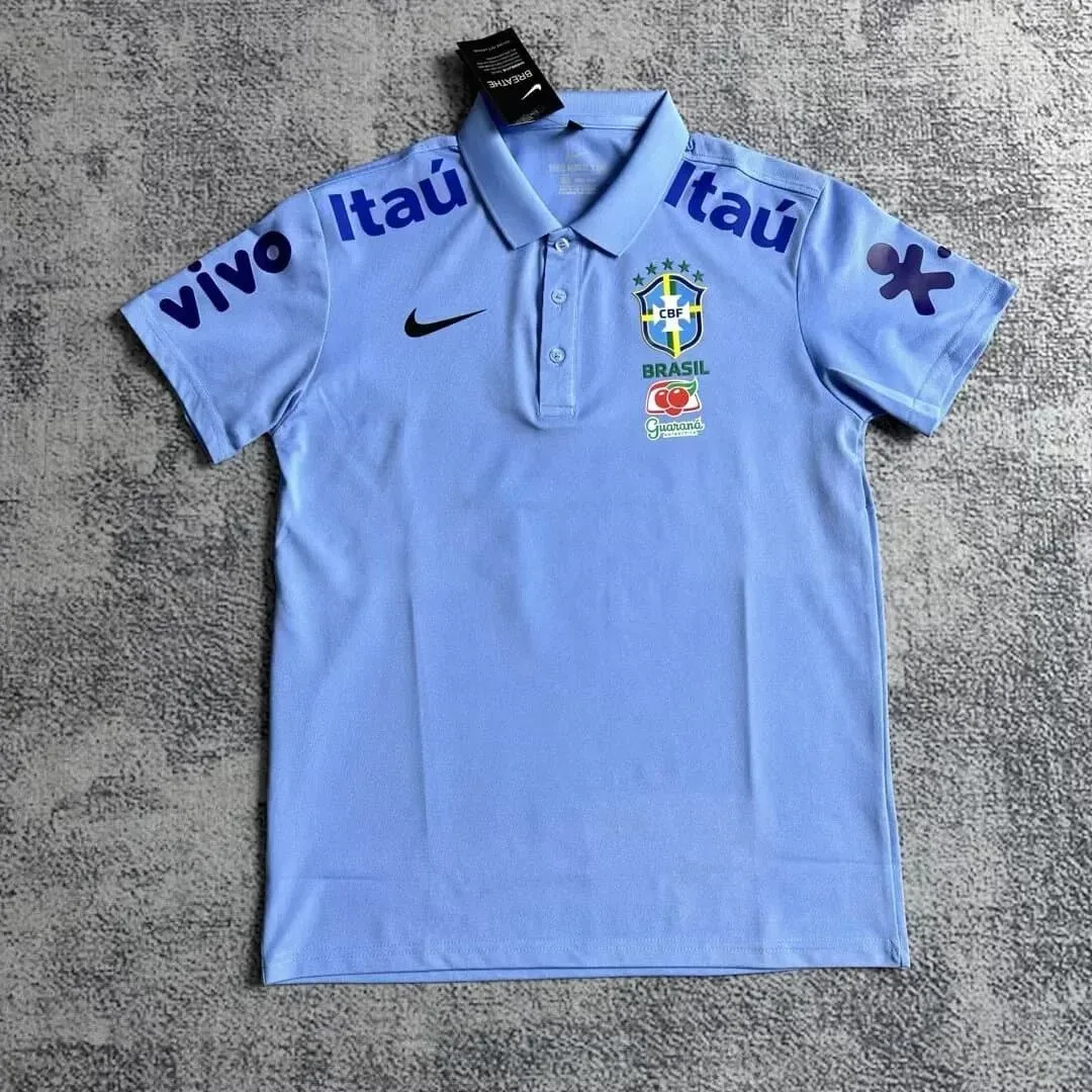 Nike Nike Brazil Polo Shirt Light Blue Men's Blue - 1