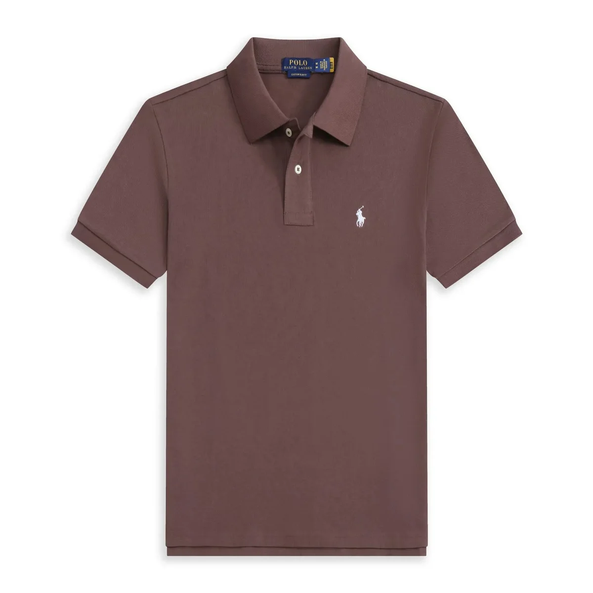Polo Ralph Lauren Ralph Lauren Polo Shirt Brown Solid T-Shirt Brown - 1