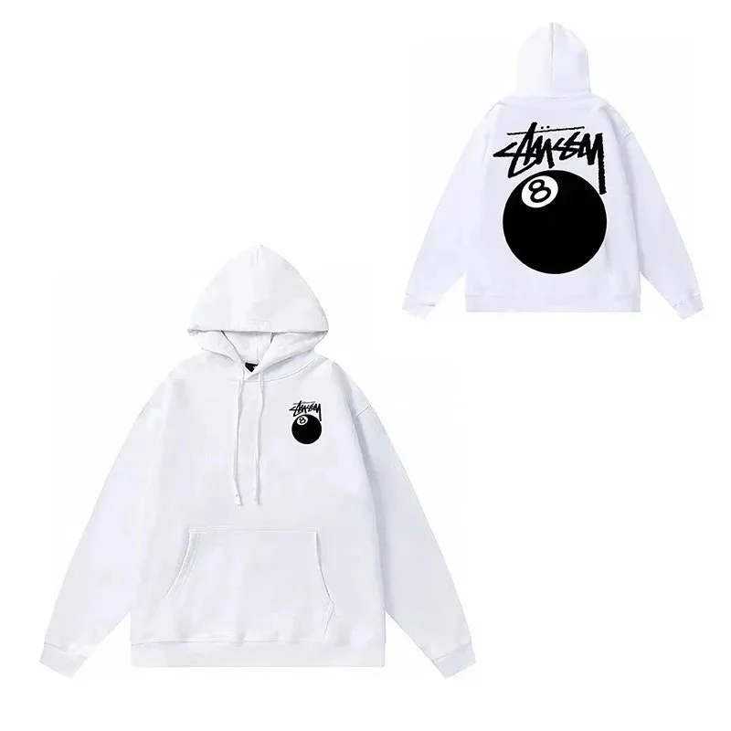Stussy Stussy White 8-Ball Hoodie White - 1