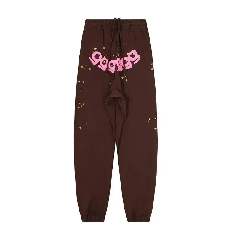 A Bathing Ape A Bathing Ape BAPE STA Brown Sweatpants with Pink Logo Brown - 1