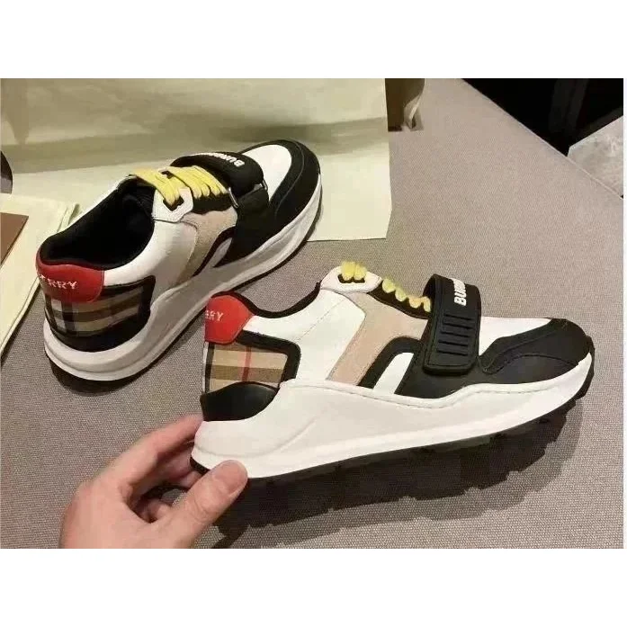 Burberry Burberry Classic Sneakers White/Black/Yellow White - 1