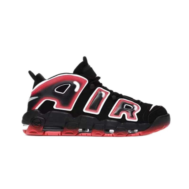 Nike Nike Air More Uptempo Black/Red Sneakers Black