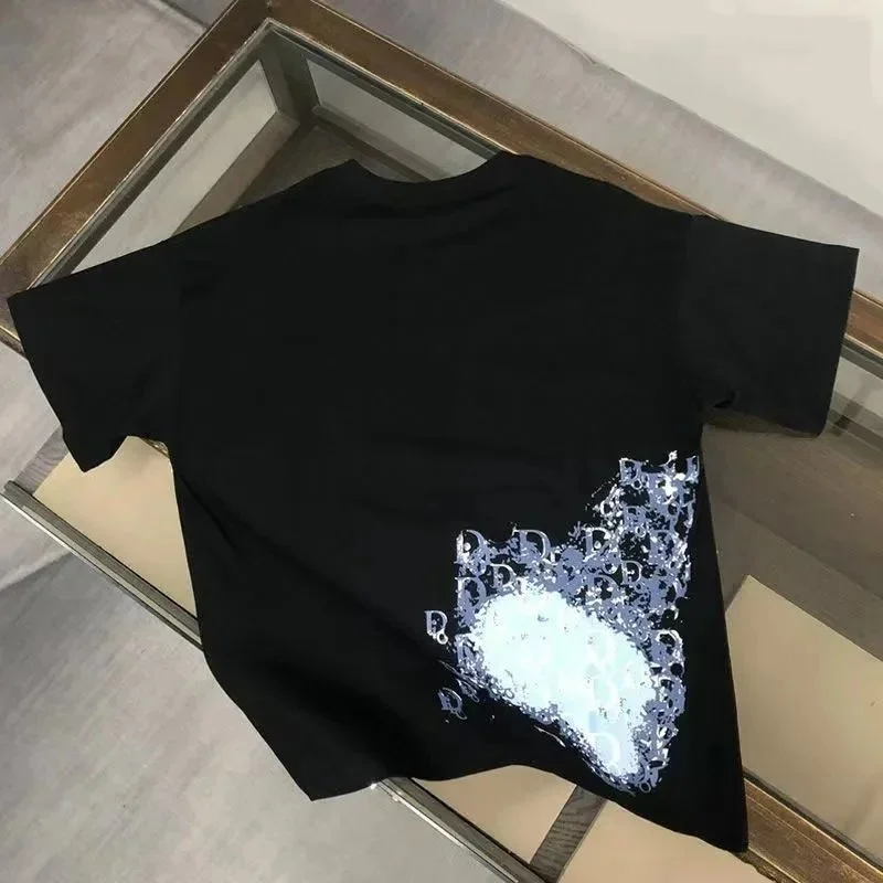 Dior Dior Black Logo Print T-Shirt Black - 1