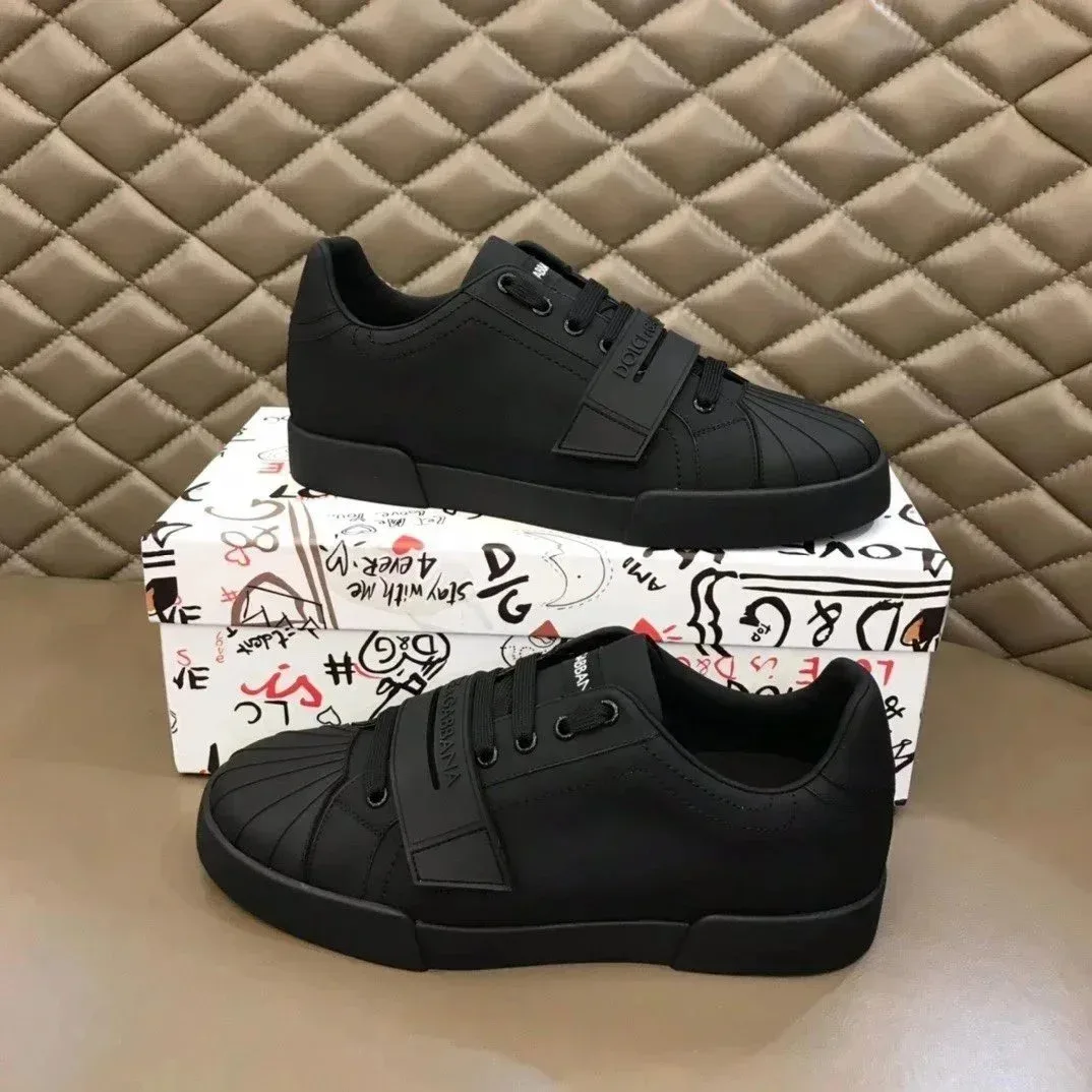 Dolce & Gabbana Dolce & Gabbana Black Leather Sneakers Black - 1