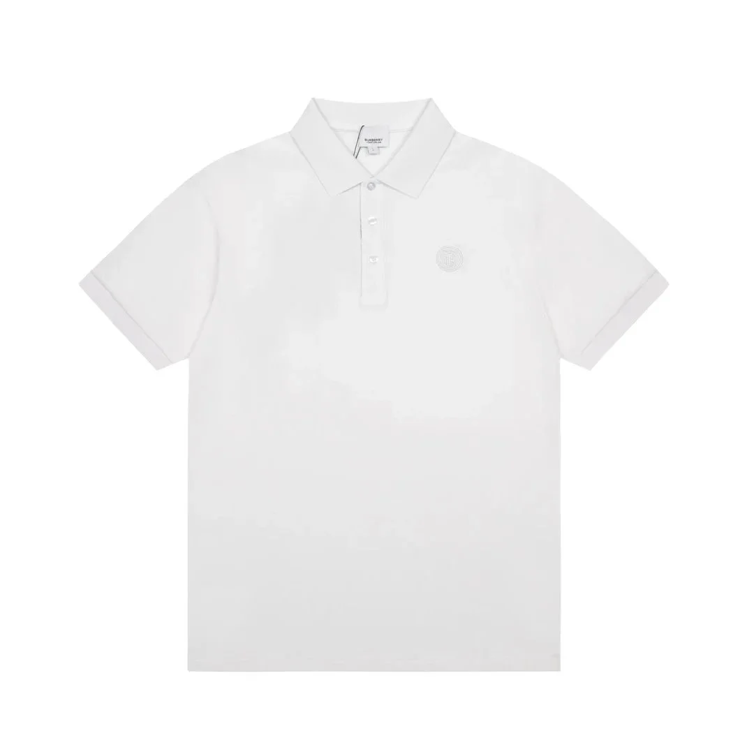 Burberry Burberry White Polo Shirt with Embroidered Logo White - 1
