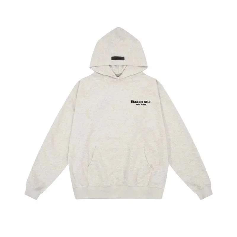 Fear of God Fear of God Essentials Oversized Hoodie in Light Grey Grey - 1