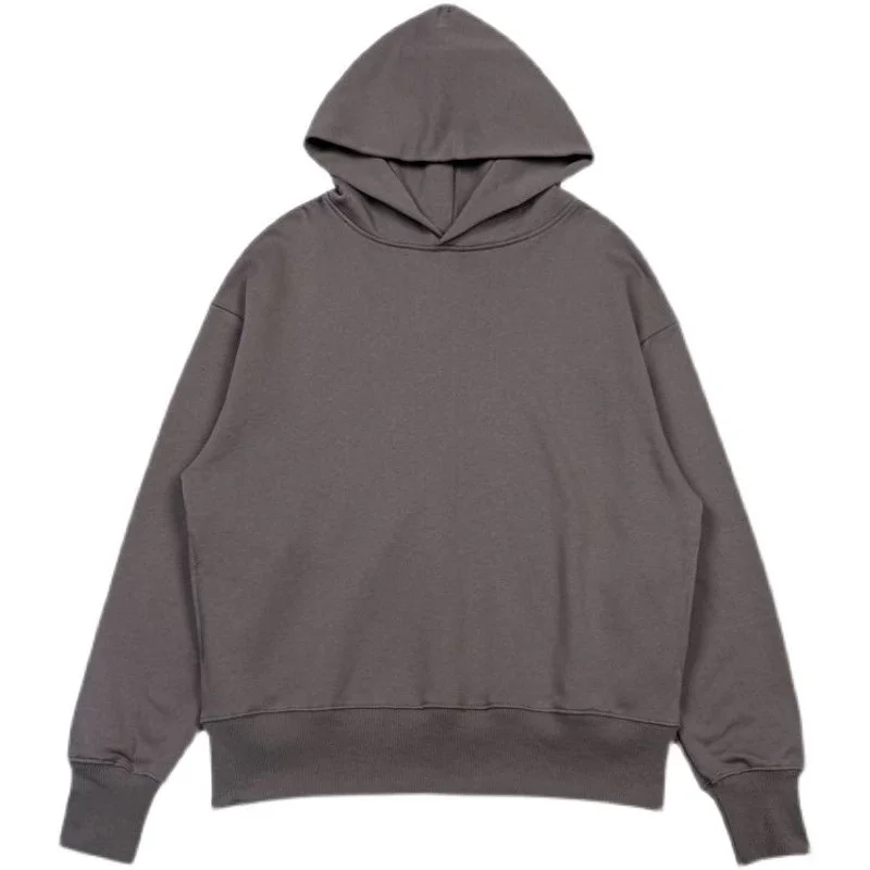 Other Unisex Solid Grey Hoodie & Sweatshirt Grey - 1