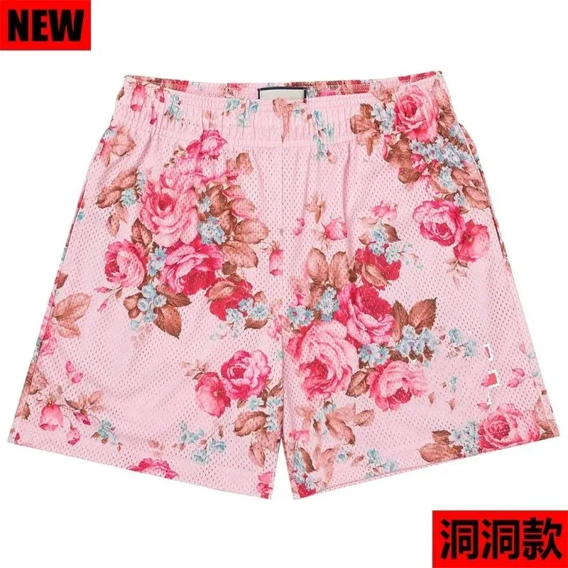 Gucci Floral Mesh Shorts Pink Casual Pink - 1