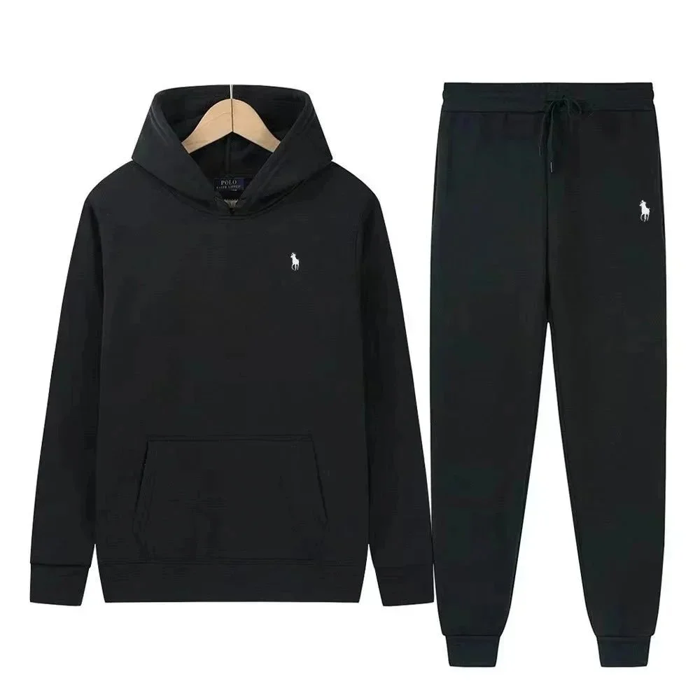Polo Ralph Lauren Polo Ralph Lauren Black Hoodie & Jogger Set Black - 1