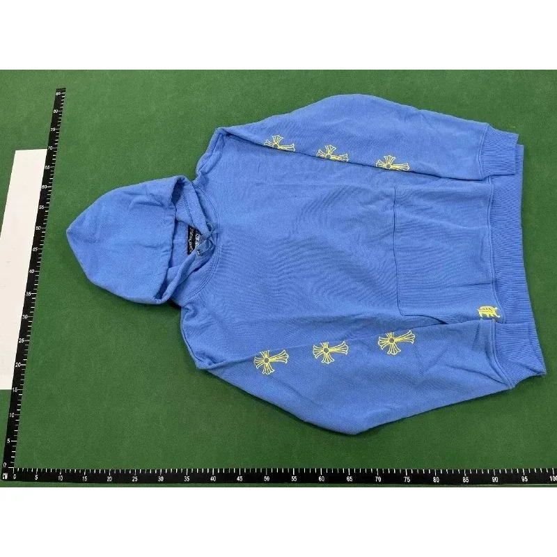 Chrome Hearts Chrome Hearts Blue Cross Hoodie Blue - 1