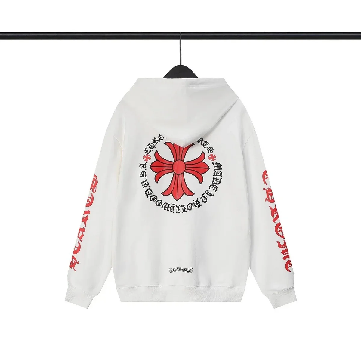 Chrome Hearts Chrome Hearts White Cross Print Hoodie White - 1