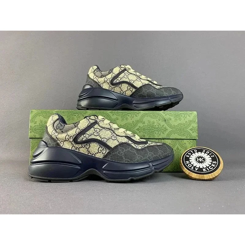 Gucci Gucci Rhyton GG Supreme Navy & Beige Sneakers Navy - 1