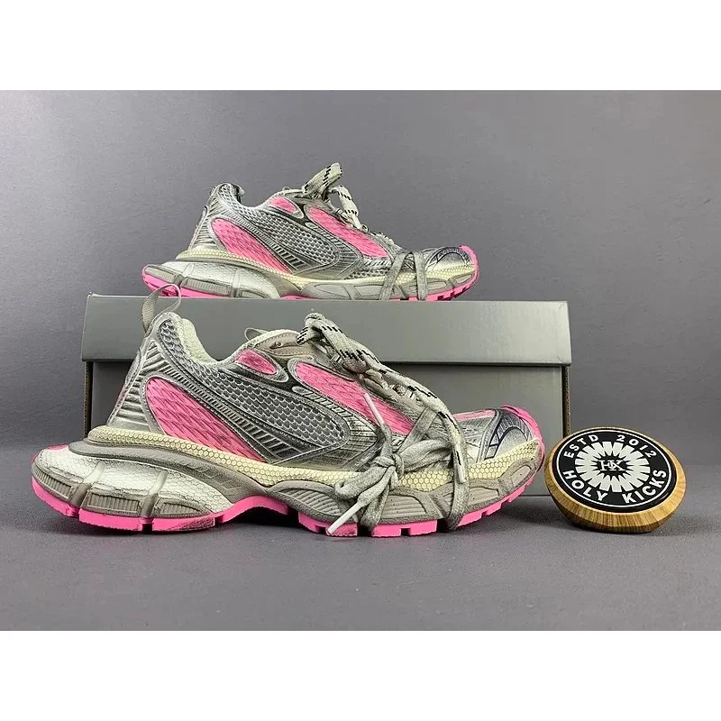 Balenciaga Balenciaga Triple S Pink & Silver Sneakers Silver - 1