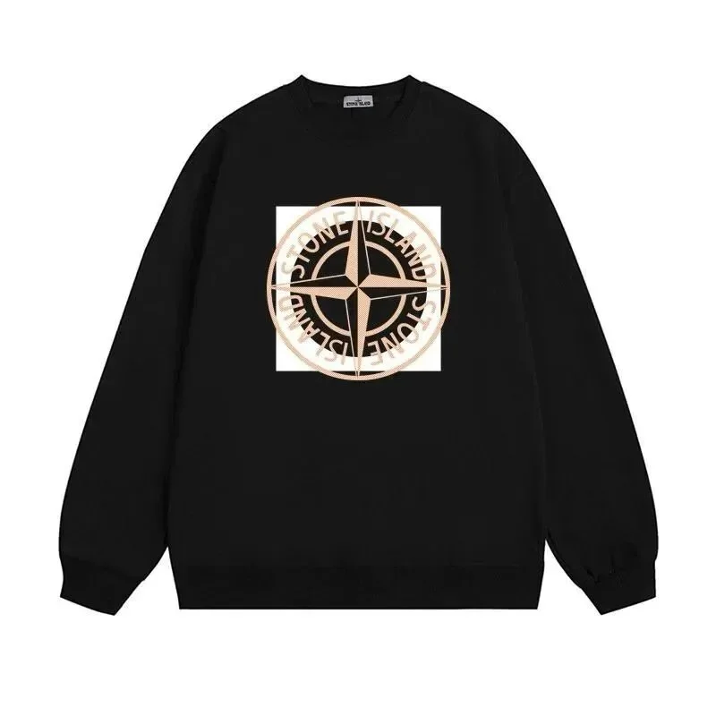 Stone Island Stone Island Black Compass Logo Hoodie Black