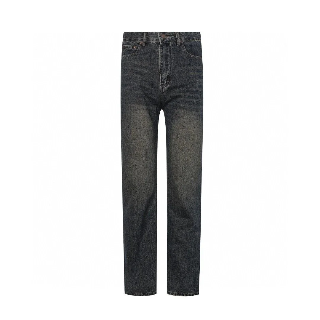 Dark Wash Straight Leg Jeans