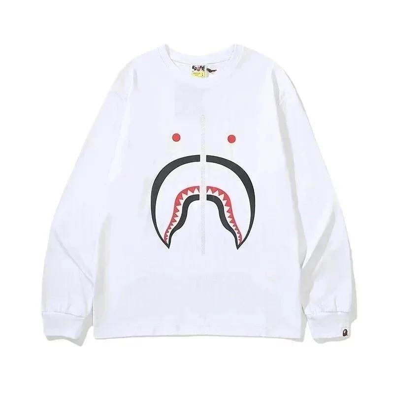 A Bathing Ape A Bathing Ape BAPE STA White Shark Hoodie White - 1