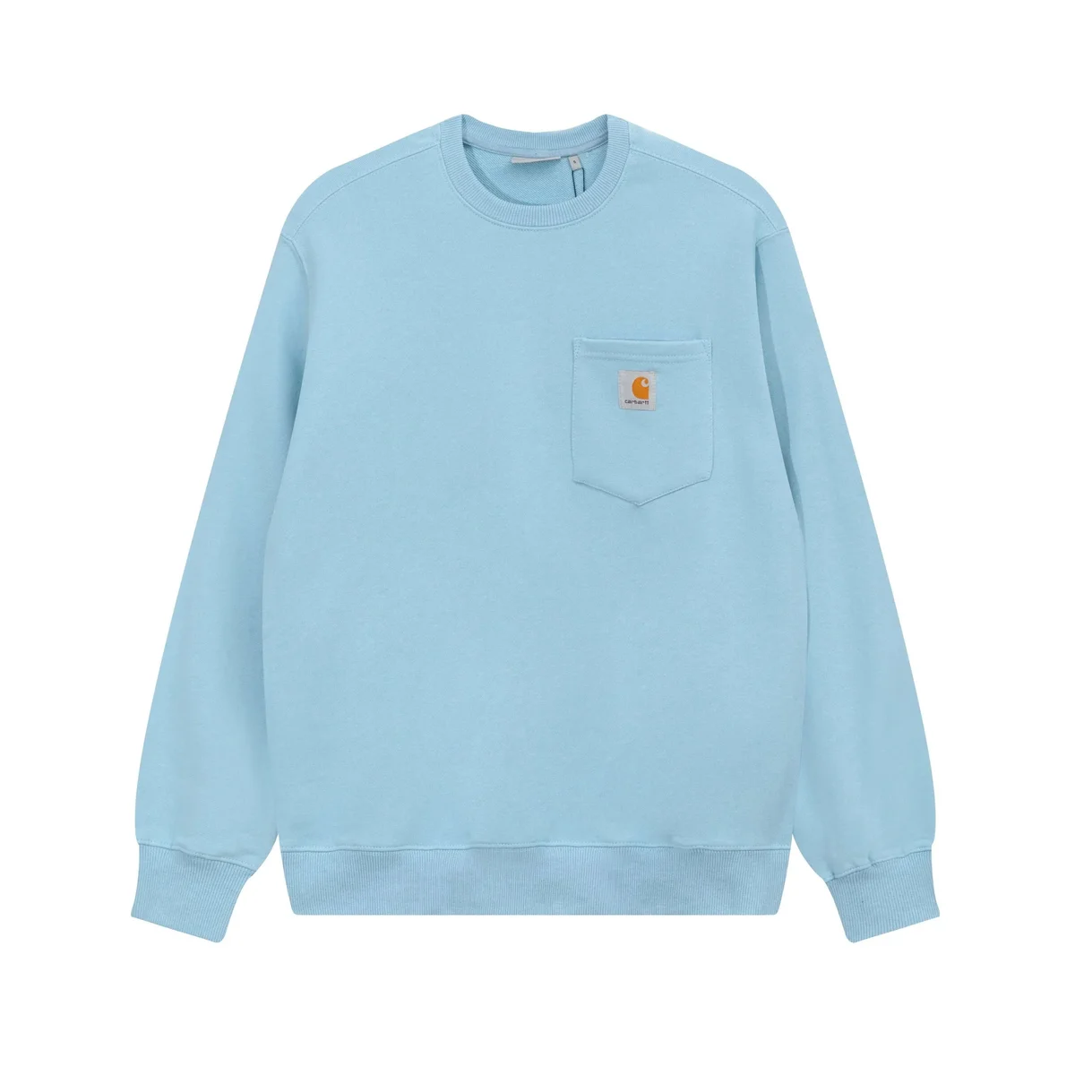 Carhartt Carhartt Pocket Crewneck Sweatshirt Light Blue Blue - 1