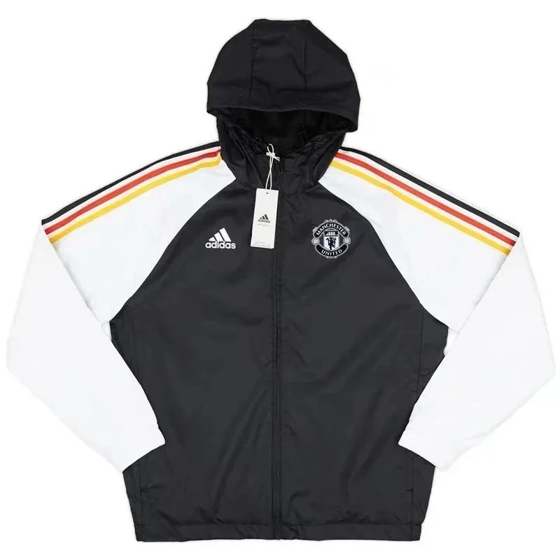 Adidas Adidas Manchester United Jacket Black White Black - 1