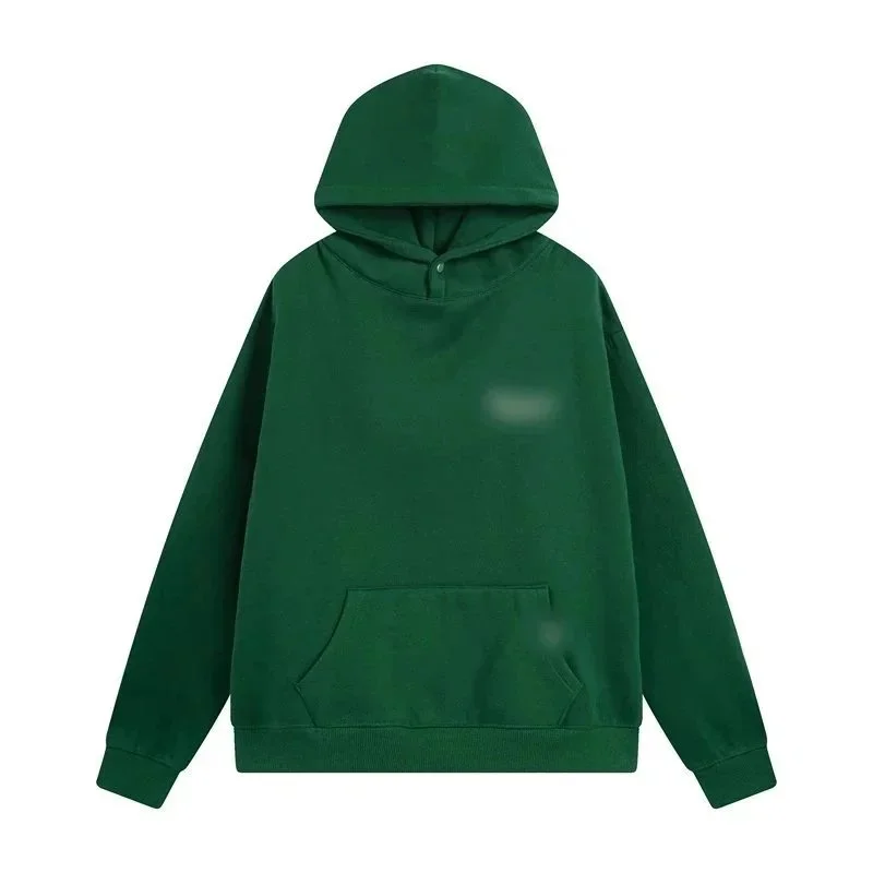Other Green Solid Hoodie Sweatshirt Green - 1
