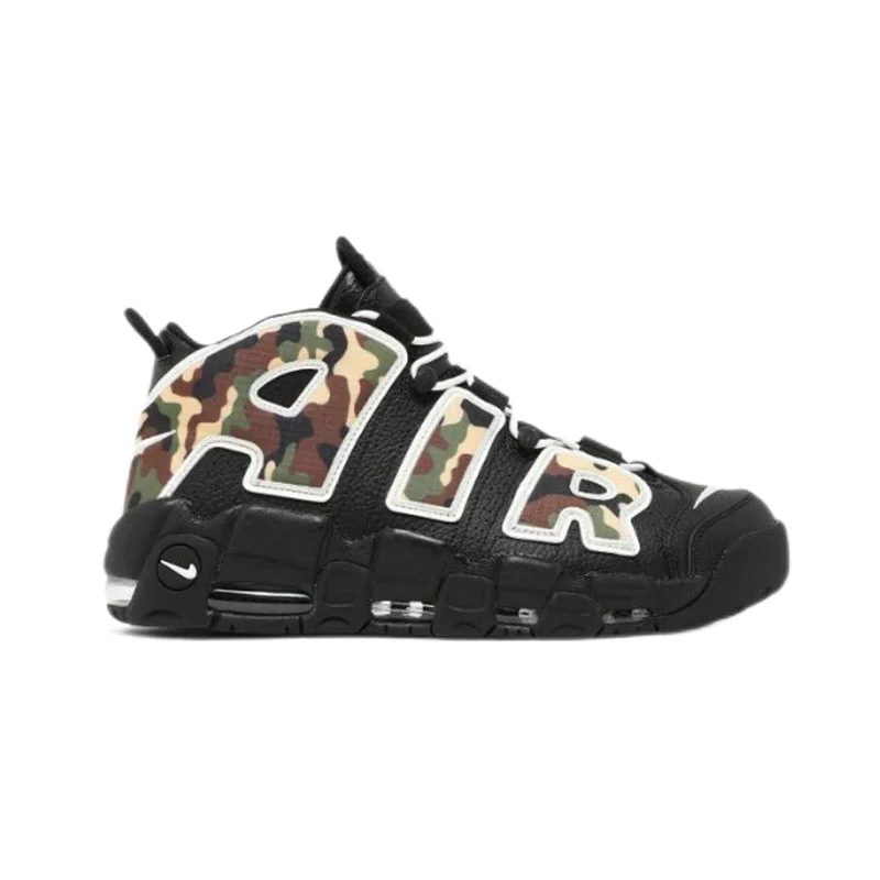 Nike Nike Air More Uptempo Camo Black Sneakers Black - 1