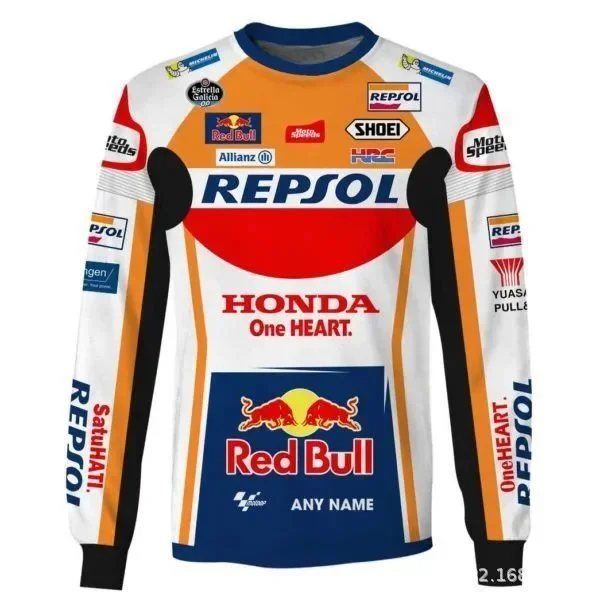 Other Honda Repsol Red Bull Racing Jersey White - 1