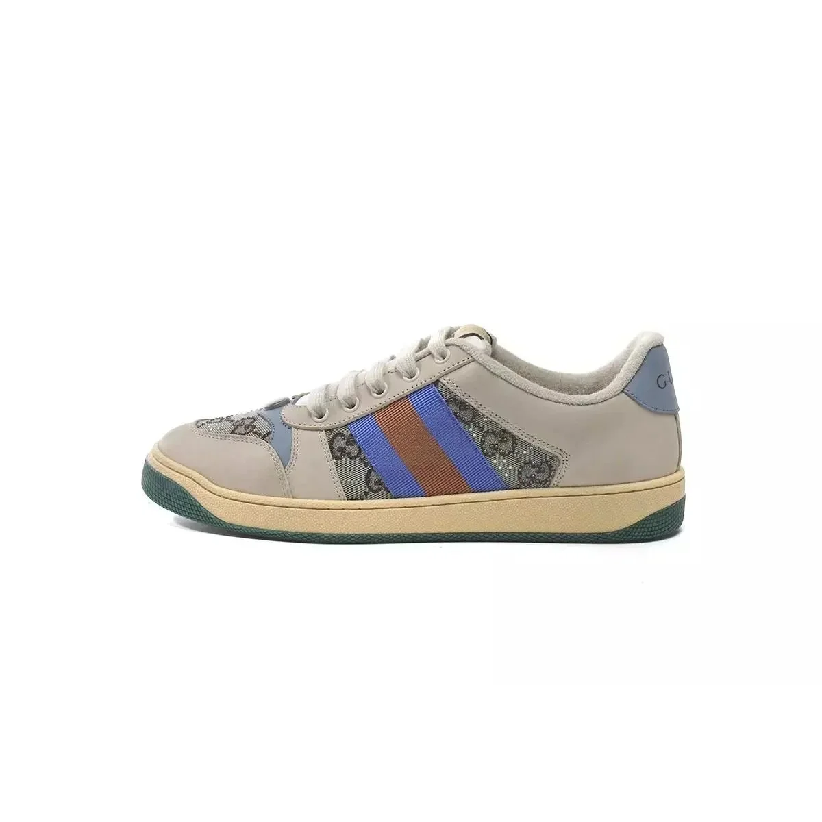 Gucci Gucci Ace Beige Leather Sneakers Beige - 1